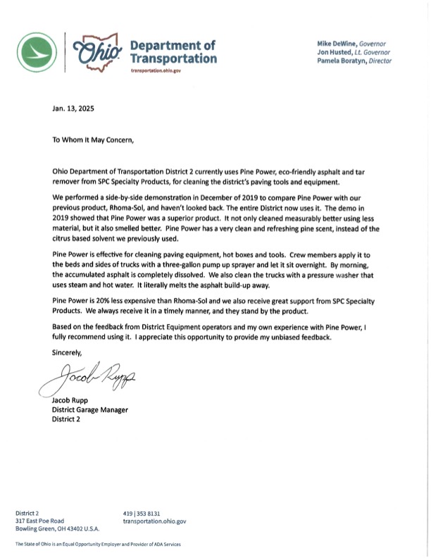 PinePower Testimonial: ODOT DIstrict 2